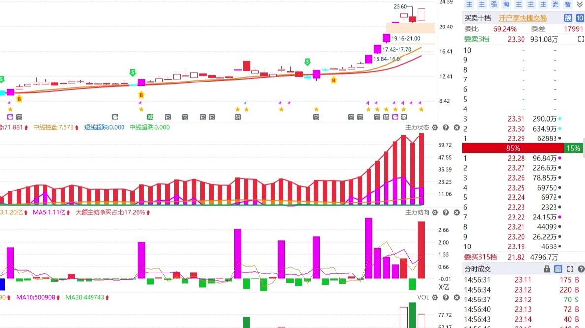 塞力医疗换手率31.95%，2机构现身龙虎榜