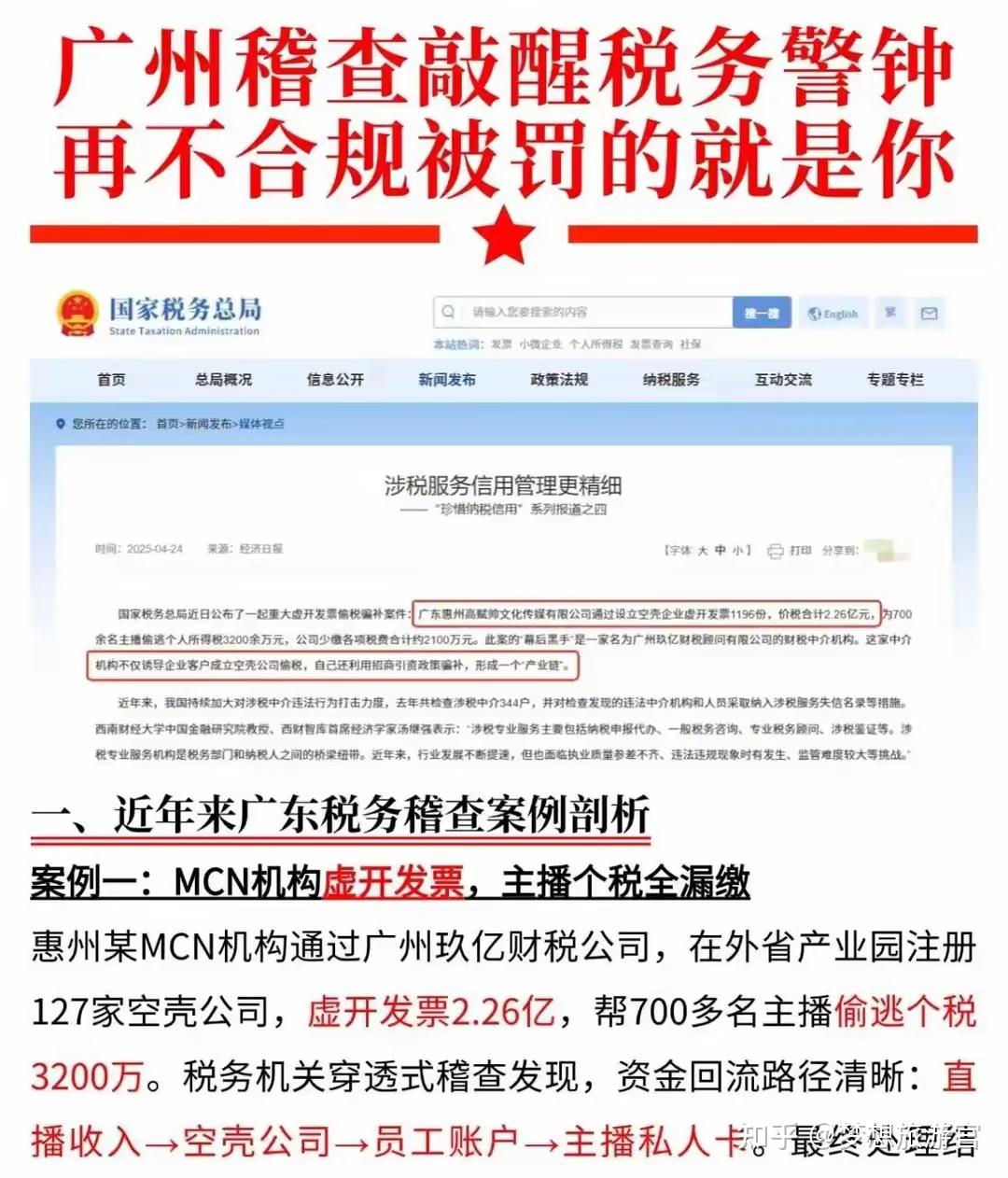 税务总局：近五年查处网络主播偷逃税案件360余起，补税30多亿元