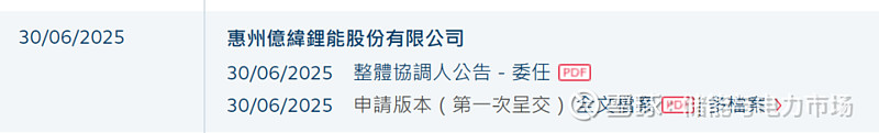 亿纬锂能：港股IPO重新递交属正常流程