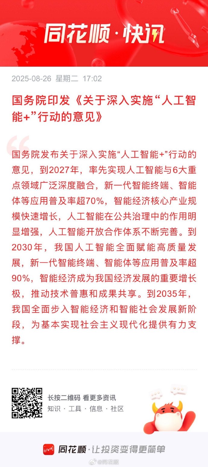 “人工智能+制造”重磅政策发布 产业链迎红利释放期