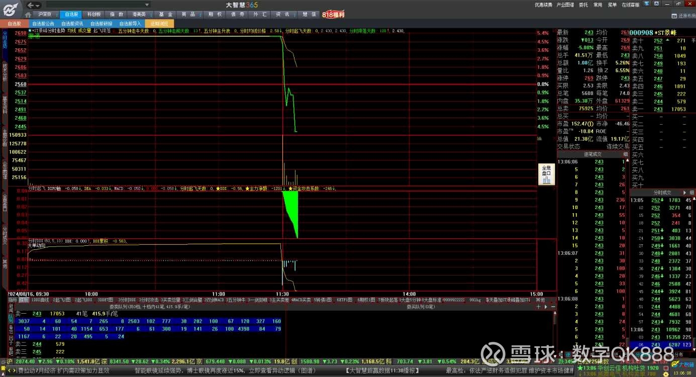 *ST景峰(000908.SZ)：收到重整投资人全部重整投资款
