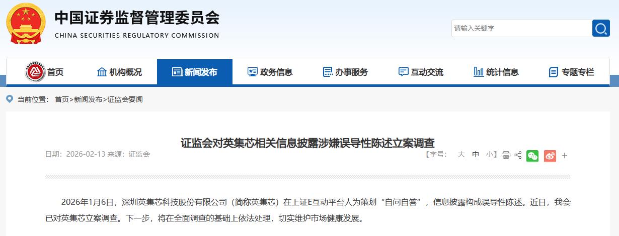 在互动平台策划“自问自答”，688209，被证监会立案调查